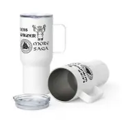 "Less Wagner More Saga" Travel mug Norse Viking Asatru Heathen Odin