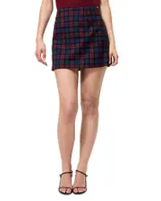 French Connection Melba Plaid Suiting Mini Skirt