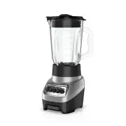 Black Decker PowerCrush 6 Cup Glass Blender 700W QuadPro Blade 4 Speeds