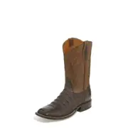 Tony Lama Men's CAIMAN CANYON BROWN Cowboy Boot Square Toe TL5251