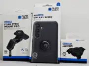 QUAD LOCK KIT GALAXY S23 FE MAG Case, Dampener, FORK STEM Mount Pro *EXPRESS*