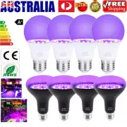 E27 UV Black Light Bulb LED Bar Party Body Paint Fluorescent Poster Lamp 9W 15W