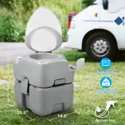 Xelsyo 5.28G Portable Toilet Camping Porta Potty W/ Diagonal Enlargerd Bowl &Bag