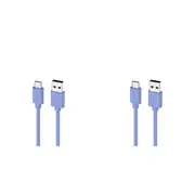 2PK Moki USB-A to USB-C SynCharge Cable 1 Meter iPhone/Android Ultra Blue
