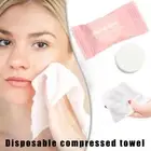 1 Pc Mini Compressed Towel Disposable Capsules Towels Magic Face Care Table F3K7