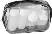 FRCOLOR 4Pcs Squeeze Travel Bottles Refillable Empty Shampoo and Lotion Dispenser Lightweight and Compact Toiletries for Travel Leak Pe Squeezable Containers