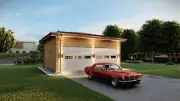 2 Car Garage CAD Blueprints Metric/Imperial