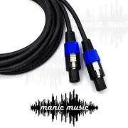 Speakon to Speakon 1/4 XLR Speaker Cable Lead Thick Australian Made 2.5mm 13AWG