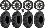 High Lifter HL10 14" Wheels Smoke 30" Warrior AT Tires TeATron Wildcat XX
