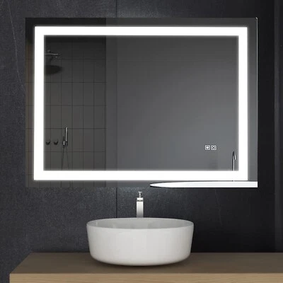 Mariana 36" W x 24" H Rectangular LED Bathroom Mirror with Dimmer & Defogger