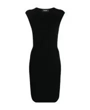 Dsquared2 Open-Back Crewneck Mini Dress IT44 Black