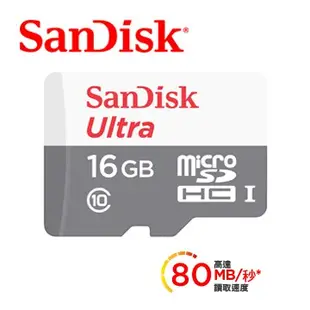 SanDisk 晟碟 讀取速度最高 100MB/s Micro SD 16/32/64GB記憶卡