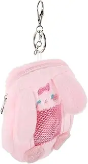 [Ipetboom] Mini Bunny Card Holder Women's Coin Purse Keychain Pouch Zipper Pouch for Credit Cards Change Wallet Women's Small Wallet