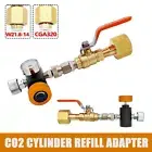 Cylinder Refill Adapter CO2 with Ball Valve for Sodastream CO2 Tank Connector