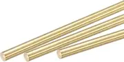 uxcell Brass Rod,Brass Solid Round Rod 5mm Diameter 100mm Length Lathe Bar Stock for RC Model DIY Craft Pack of 10
