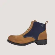 Deville Leather Armalith Gold Blue Shoes