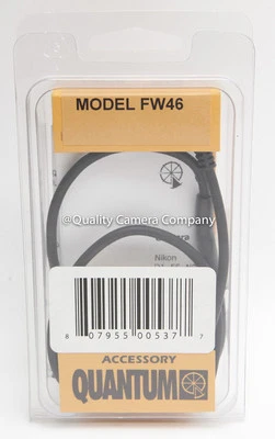 Quantum FW46 Two-Step Motor Drive Cord for Canon 1/1N, A2/A2E with T3 Socket NEW