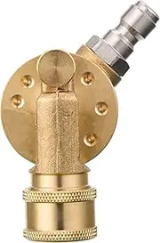 ROYPOWER Pressure Washer Pivoting Coupler, 1/4” Quick Connect Gutter Cleaner Attachment, 240 Degree with 7 Angles for Power Washer Spray Nozzle, 4500PSI