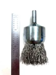 1" .0104 CARBON CRIMPED END BRUSH WIRE WHEEL BRUSH RESEARCH BNS1010