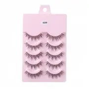 Nevenka 5 Pairs False Eyelashes Natural Curly 3D Lashes Set for Daily-x008