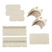 Rabbit Bobbin Set with 15 Rabbits and Storage Box Wood Bunny Bobbin Set Funny⧰