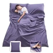 Sleeping Bag Liner Lightweight Compact Sleeping Bag Sack Portable Clean Trave...