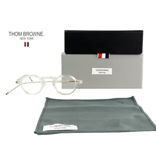 Thom Browne ►(透明色框×金屬金色) 復古圓框框型  粗框 眼鏡 光學鏡框 中性款｜100%全新正品｜特價!