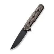 WE Knives Navo 22026-5 Carbon Fiber Black CPM20CV Pocket Knife Stainless