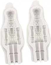 NUOBESTY DIY Christmas Nutcracker Soldier Molds Silicone Christmas Molds Mint Nutcracker Decor