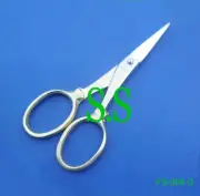 EMBROIDERY SCISSORS 3.5" GOLD PLATED SEWING CRAFT FS-004 G