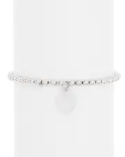 ADORNIA Silver Ball Bead Bracelet
