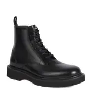 'KENZO Ukio' leather lace up boots 43 Black