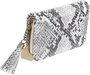 [LIFKOME] for Women Snake Printed Wallet Pattern Wallet Mobile Phone Card Storage Purse