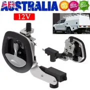 12V Power Operated Central Locking Handle Whale Tail T Lock Recessed Folding