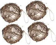 EXHUMKY 4pcs Multi Purpose Hummingbird Nesting Material for Outdoor and Indoor Bird Decor Creative Bird Nest Design for Garden and Home for Crafts and Photography