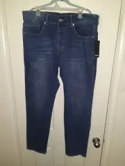NWT True Religion Geno SN Relaxed Slim Dark Humid Wash Denim Jeans Men's 38x32