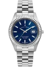 [Jacques Du Manoir] Swiss Inspiration Business Date Watch in Silver