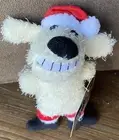 Multipet Holiday Santa White Loofa 6 Inch Dog Toy