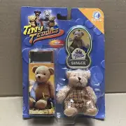 Tiny Tins - Techno Teddys GINGER -Track Stars Teddy In A Tin Collectable - NEW