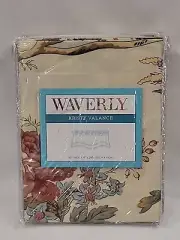 Waverly 50" x 16" Charleston Chirp Papaya Kristy Scalloped Valance NIP Birds