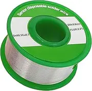 Solder Wire Lead Free, 0.8mm Rosin Core Solder Tin Soldering Wire 100g, Sn99.3 Cu0.7 for Electrical PCB circuit board, DIY, home improvement Electrical Soldering