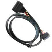 12GB/s Mini SAS Cable SFF 8643 to SFF 8639 NVMe SSD With 15 Pin SATA Power a