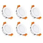 6 Pack 2 Inch LED Recessed Lighting, Downlight Dimmable 3W (35W Equivalent), ...