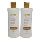Raw Sugar Simply Body Wash 2 pack Santal + Caffeine 25oz Focused & Clean