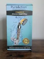 PureAction Vitamin C Shower Head Filter with Hose & Replacement Filters