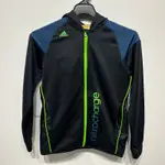 老麥嚴選 ADIDAS 愛迪達 長袖連帽外套 黑色 二手 童裝11-12歲（150公分）CL3008