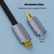 24K Gold Plated USB2.0 Plug Type A/B Connector for HiFi Audio USB Cables DIY NEW