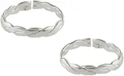 [Generic] Silver Finish Wonderful Designer Silver Toe Ring Bichudi for Women By Indian Collectible, No Gemstone