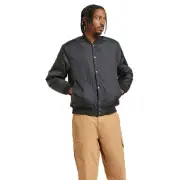 Brixton Dillinger Flight Bomber Jacket Mens in Black - Size -