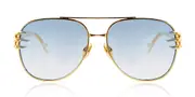 Anna-Karin Karlsson CLAW VOYAGE Gold Blue Lens Men's Sunglasses Gold Size 58